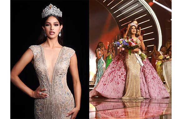 Miss Universe India, Harnaaz Sandhu, Crowned  70th Miss Universe With the Iconic Mouawad Power of Unity Crown In Global Anniversary Television Event