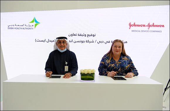 DHA and Johnson & Johnson Medical Devices Middle East Sign Agreement at Arab Health 2022