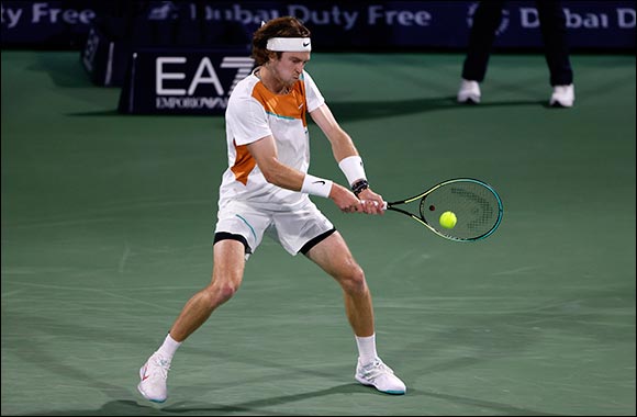 Rublev Makes Winning Start At  Dubai Duty Free Tennis Championships