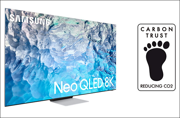 2022 Samsung TVs Earn Carbon Reduction Certification from the Carbon Trust