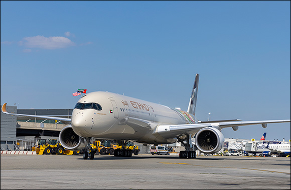 Etihad Airways Sustainable 50' A350 Makes Inaugural Flight to New York
