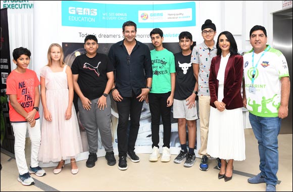 GEMS World Academy  Dubai Hosts Cricket Great Wasim Akram and Desert Super League