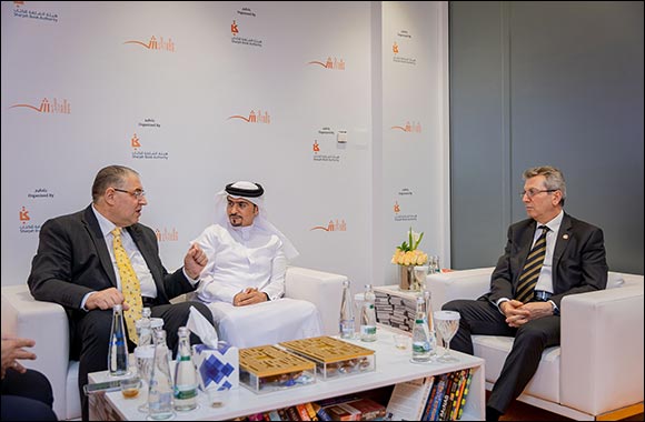 SBA Chairman Receives Syrian Delegation at SIBF 2022