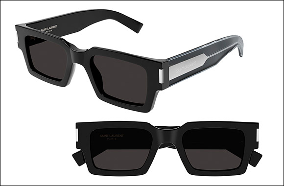 Saint Laurent Spring-Summer 2023 Square Frames with a Naked' Metal Wire Core