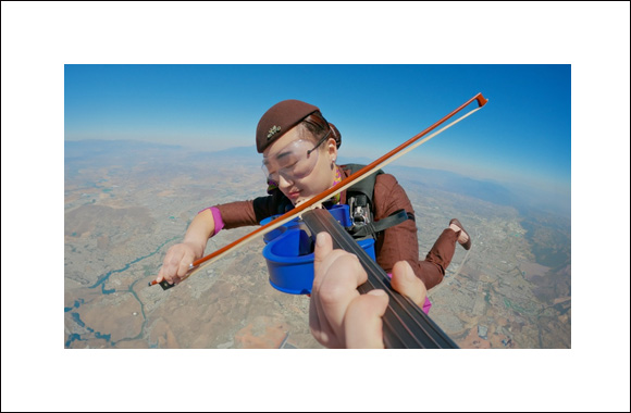 Watch  How Etihad Airways did the Impossible: A Mid-Air Orchestra in Skydiving Stunt