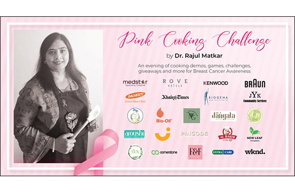 Join Dr. Rajul Matkar in a Unique Breast Cancer Awareness Event: "Pink Cooking Challenge"