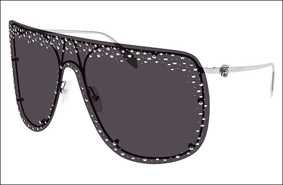 Alexander Mcqueen's Jewelled Skull Mask Sunglasses