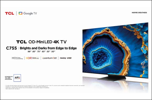 Indulge in Brilliance with the TCL C755 QD-Mini LED 4K TV, Offering Unparalleled Picture Quality