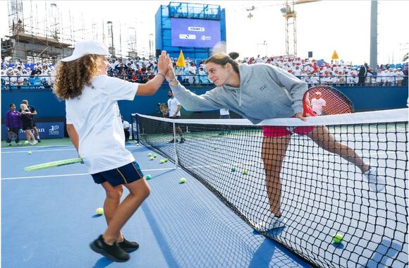 DUBAI DUTY FREE TENNIS CHAMPIONSHIPS SERVES UP ANOTHER MILETSTONE AS 600 CHILDREN JOIN JP MORGAN KIDS DAY
