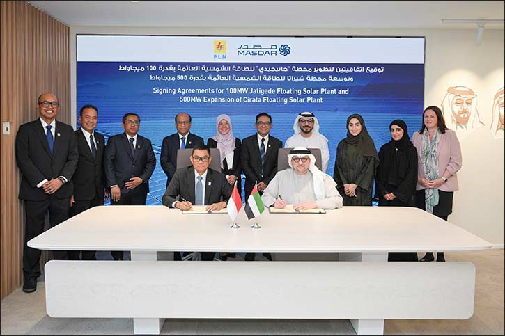 Masdar Advances Floating Solar Leadership with New Indonesia Agreements
