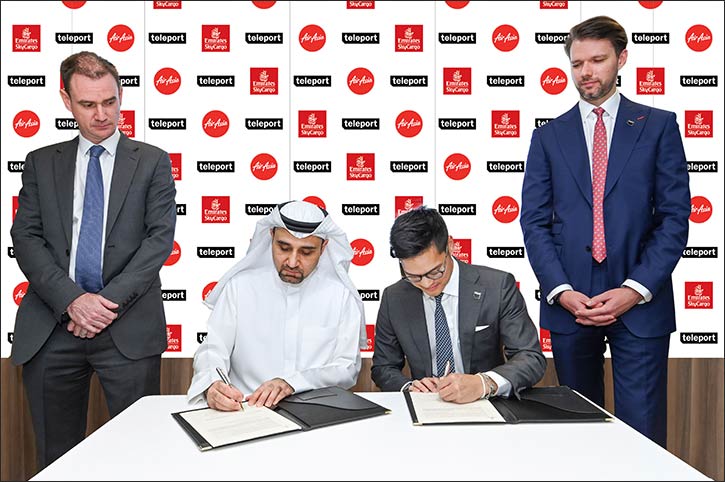 Emirates SkyCargo and Teleport, exclusive cargo partner of AirAsia, sign preferred partnership to combine global network and strengthen trade and e-commerce flows