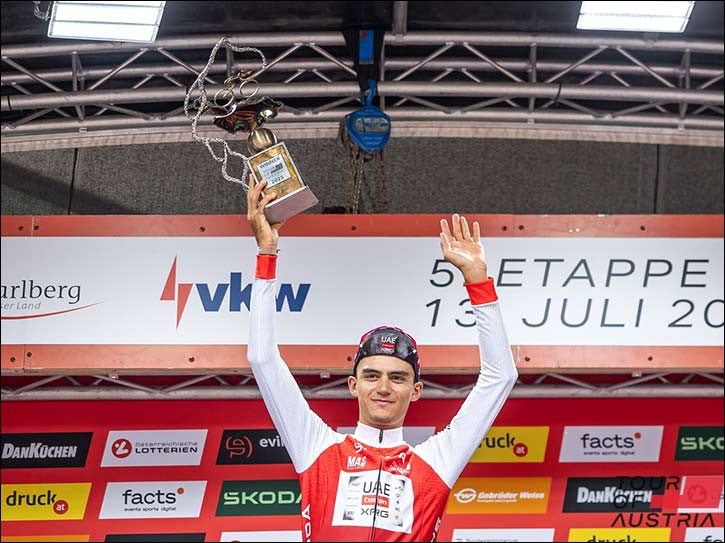 Isaac del Toro seals overall victory at the Tour of Austria