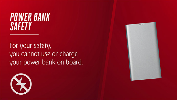 Emirates makes changes to safety rules for customer usage of power banks onboard