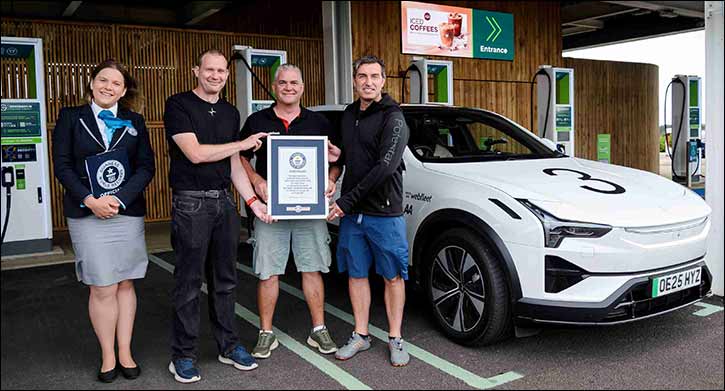 Polestar 3 sets Guinness World Record for longest journey travelled by an electric SUV on a single charge