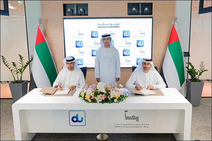 du partners with the Authority of Social Contribution  Ma'an and contribute 3 million AED to support cancer patients in the UAE