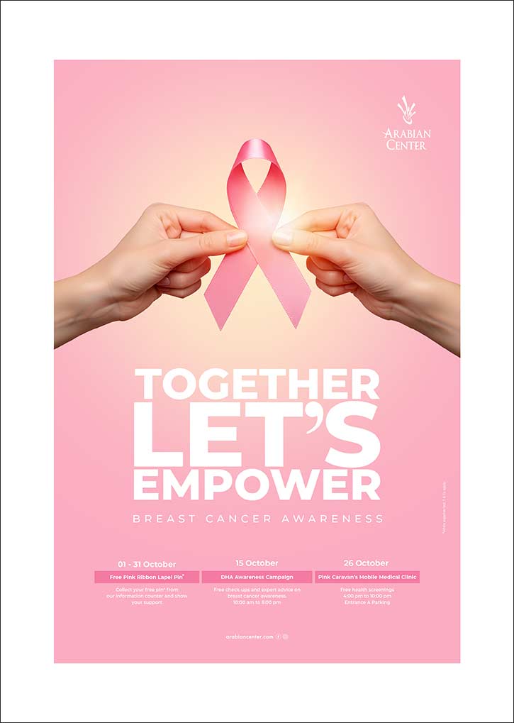 Arabian Center unites for breast cancer awareness month with Together Let's Empower campaign