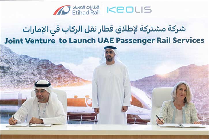 Etihad Rail and Keolis Sign Landmark Joint Venture Announcement to Launch UAE Passenger Rail Services at Global Rail 2025