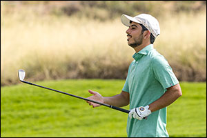 Sheikh Rashid bin Hamdan bin Zayed Al Nahyan participates in Abu Dhabi HSBC Championship Pro-Am