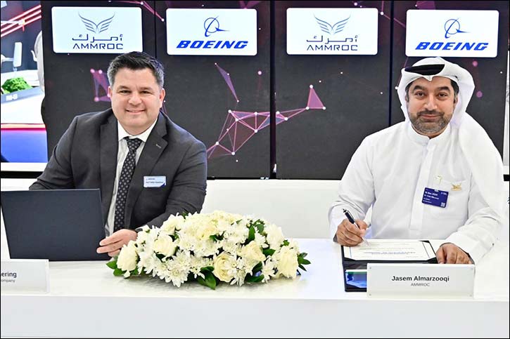 AMMROC and Boeing Sign MoU to Cooperate in Component Maintenance and Industrial Initiatives