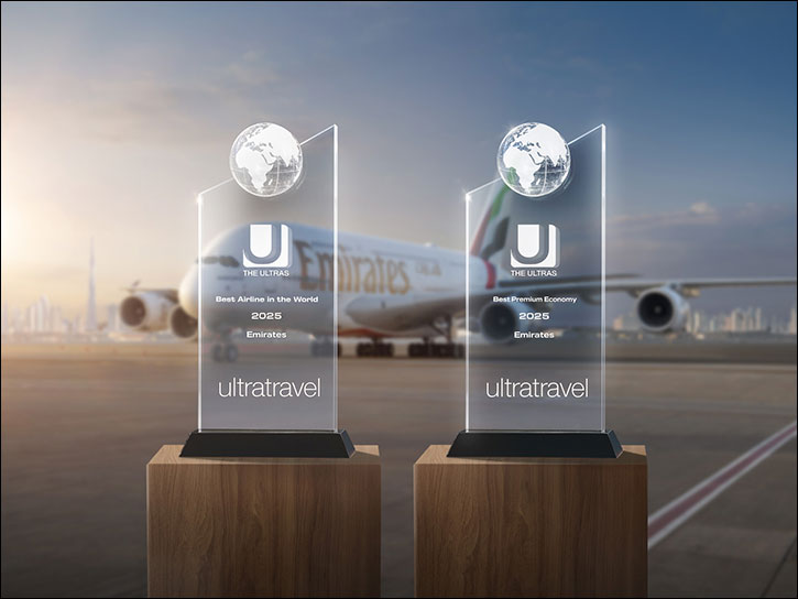 Emirates wins ULTRAs 'Best Airline in the World' award for 8th year in a row