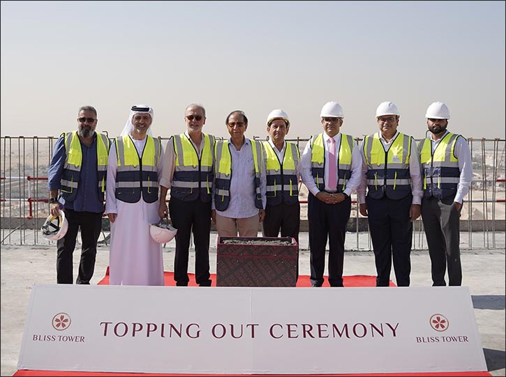 Lals Group's Pure Bliss Development announces topping out of Bliss Tower at Dubai Land Residence Complex