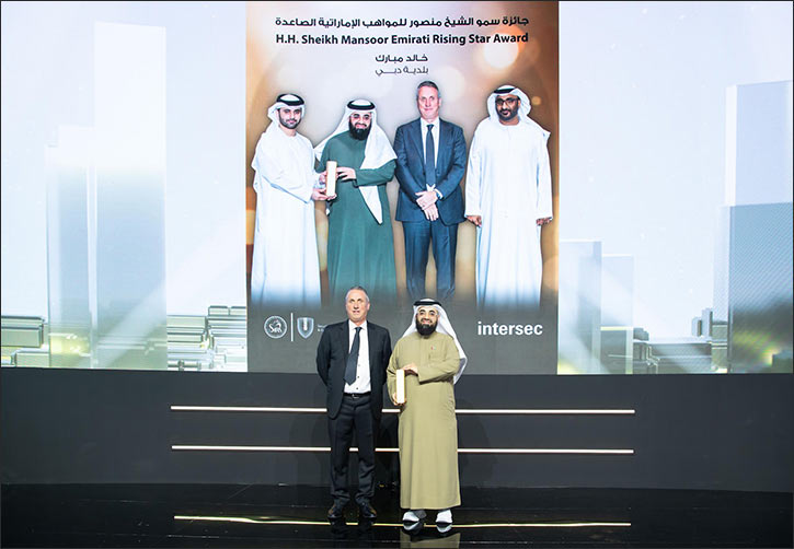 Dubai Municipality's Khalid Mubarak honoured with H.H Sheikh Mansoor bin Mohammed bin Rashid Al Maktoum Emirati Rising Star Award at Intersec Awards 2026