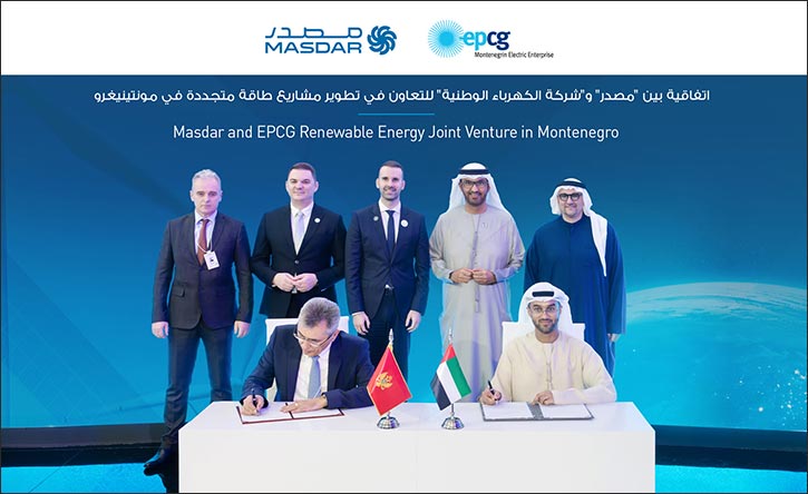 Masdar and EPCG to explore joint venture for development of renewables in Montenegro