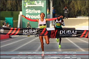 Melak and dessie shine at 25th dubai marathon