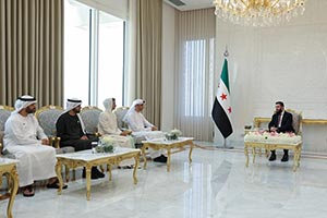 HE Dr Thani Al Zeyoudi Meets Syrian President, Reaffirms UAE Support for Syria's