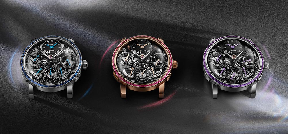LM PERPETUAL CHROMATIC EDITIONS : Three brilliantly colourful bezels for the LM Perpetual