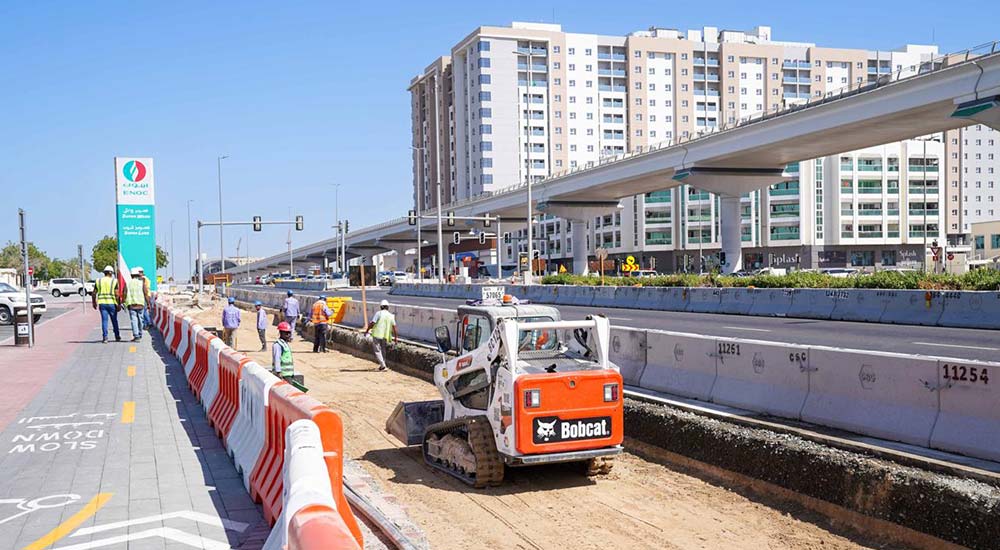 RTA Marks 30% Completion of the 14.5 km Dedicated Bus and Taxi Lanes Project