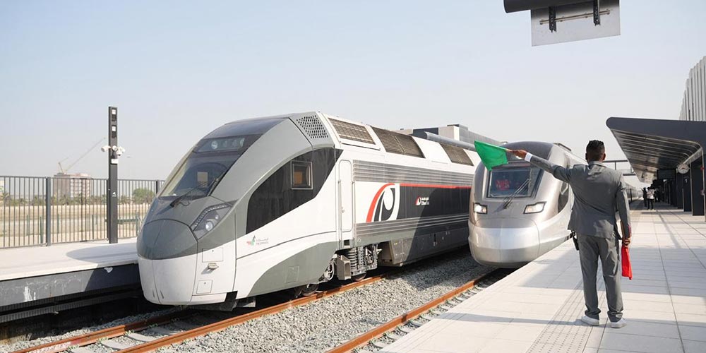 The uae's first national passenger rail service begins as etihad rail welcomes first paying ...
