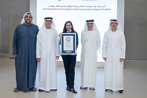 Awqaf Abu Dhabi's Mother of the Nation Endowment for Orphans breaks Guinness Wor
