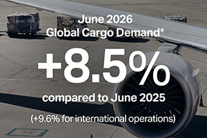 Air Cargo Demand Strengthens in June, Up 8.5%