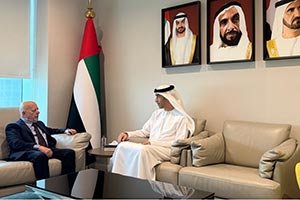 HE Al Zeyoudi Meets Syrian Minister of Economy and Industry to Advance Bilateral