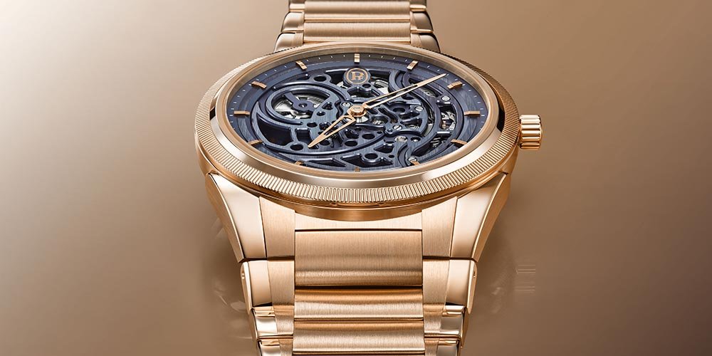 Tonda Pf Skeleton Rose Gold In Milano Blue Limited Edition Of 30 Pieces