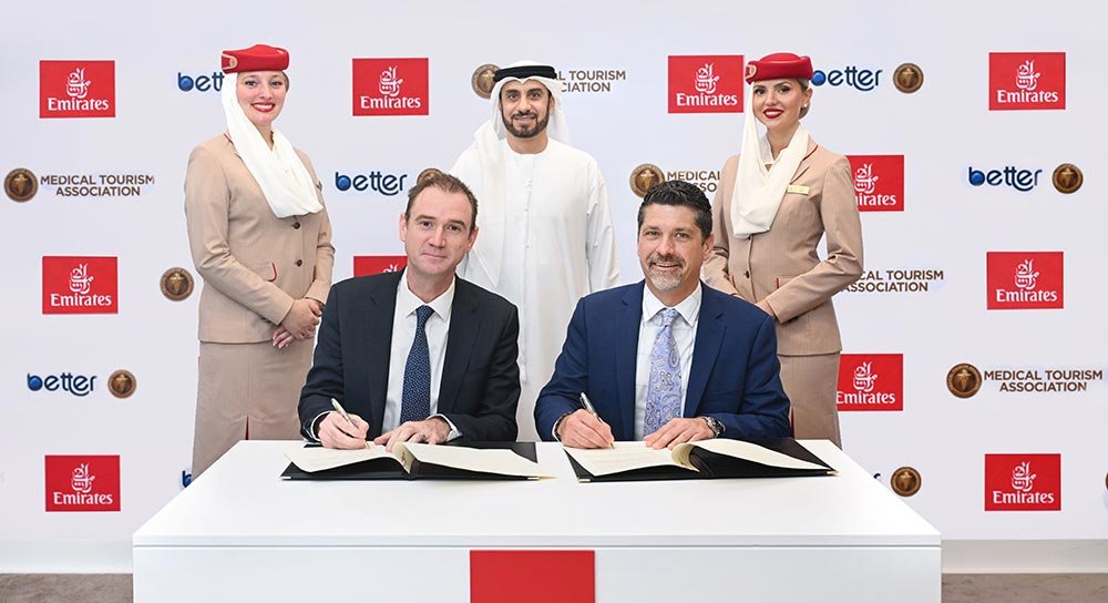 Emirates signs strategic partnership with Medical Tourism Association (MTA), with the aim of expanding its presence in high-value travel segments