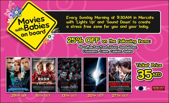 VOX Cinemas Mercato Hosts �Movies with Babies on Board'