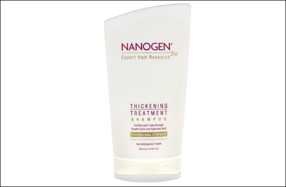 Nanogen introduces the 3x hair thickening range in Dubai