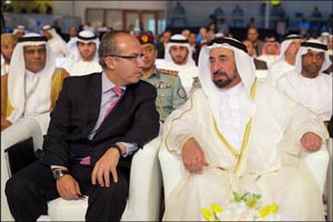 His Highness Sheikh Dr. Sultan bin Muhammad Al Qasimi Inaugurates IGCF 2014