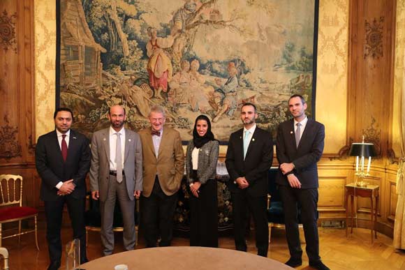 DHA Director-General meets the medical advisor to the French President at the Elysee presidential palace in France