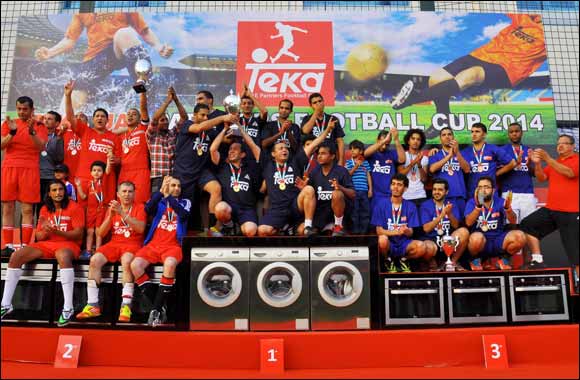 Kut Kut wins the six-a-side TEKA UAE PARTNERS Football Cup 2014