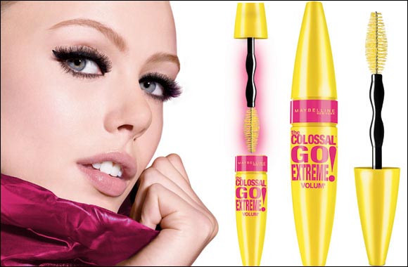 Flaunt sweeping lashes with pumped up volume only with Maybelline New York's Colossal Go Extreme