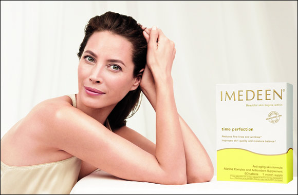 For skin with a timeless glow use Imedeen's effective Time Perfection, a favorite of Model Christy Turlington Burns