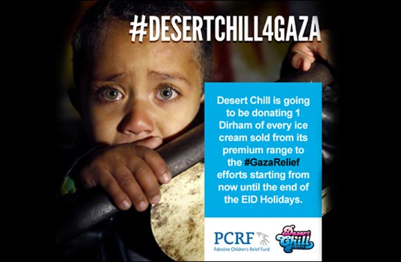 Desert Chill Ice Cream vans ring their bells for relief and deliver aid to the Palestine Children Relief Fund.