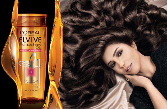 Uncover outstanding nourishment in L'Oreal Paris' 1stever shampoo range enriched with 6 flower oils: Elvive Nourishing Oil Shampoo.