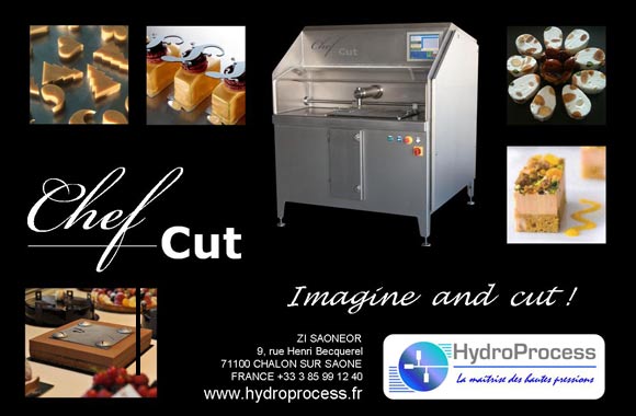 ChefCut by HydroProcess: the fastest and the most accurate water jet cutting machine of the world