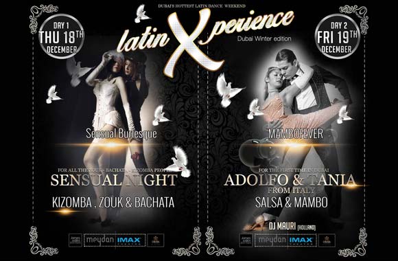 Live, Breathe, Dance the Latin Xperience' - Ultimate winter dance event from James & Alex Dance Studios on the 18th & 19th December at Meydan, Dubai