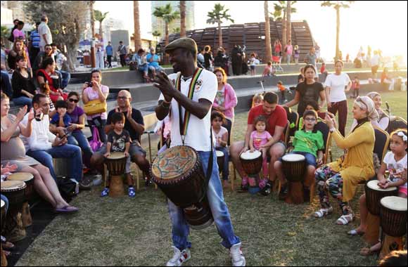 Join the Weekend Rhythm with Sunset Drum Circle' only at THE BEACH