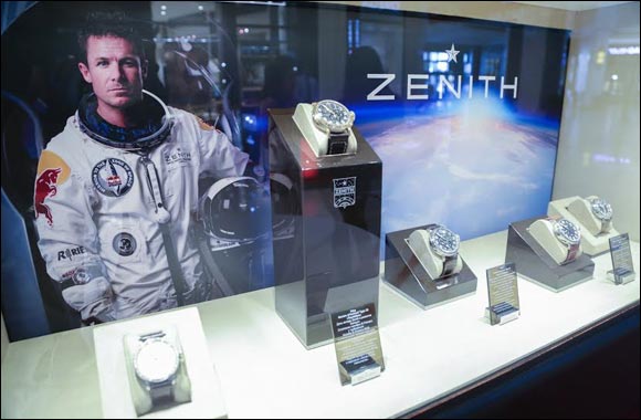 Zenith and felix baumgartner greet the summits of dubai